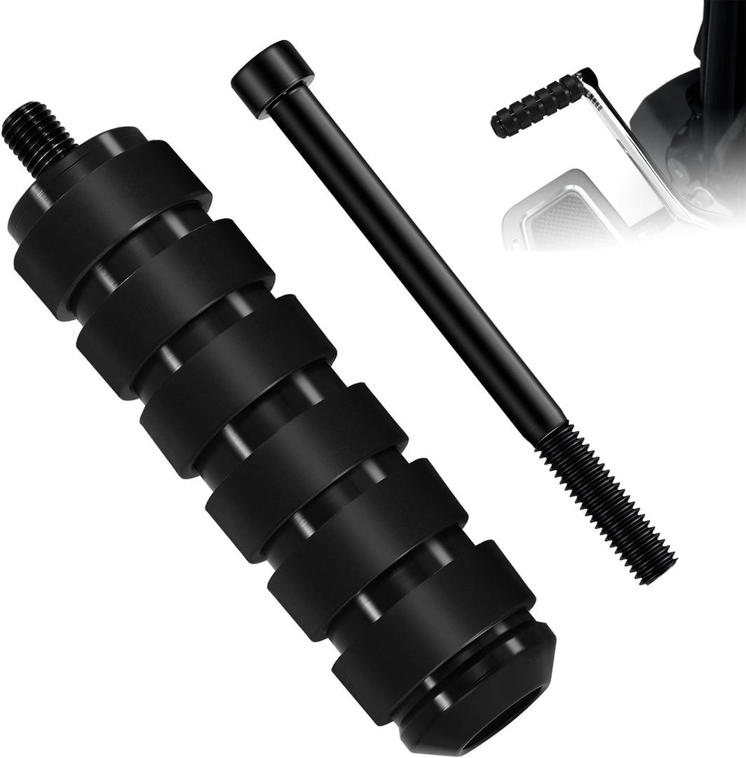 3.8" Motorcycle Shifter Peg Extension, Front Rear Heel Toe Shifter Pegs Fit for Harley Davidson Touring Street Glide Road Glide Road King Softail Sportster Trike Dyna (Black)
