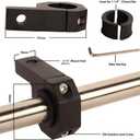 Led Light Bar Clamps 1.25 inch -Pack 4,Tube Clamp Mount kit 1-1/4 Bar Clamp Brackets for Motorcycle ATV UTV Trucks Boat Fog Light Mount (1.25" -Clamp Mount Kit)