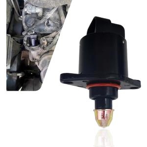 1 PC Fuel Injection Idle Air Control Valve, Throttle Stepper Motor for Stable Engine Operation, Replacement Parts 90380 10526 90325864, Compatible with King Kong Idle Motor (Black)