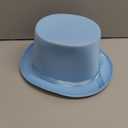 Nicky Bigs Novelties Adult Satin Top Hat Magician Gentleman Roaring 20s Tuxedo Formal Costume (Light Blue)