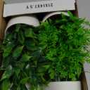 Miracliy 4 Pack Fake Plants Small Artificial Faux Plants Indoor for Home Office Farmhouse Bathroom Decor (Green)