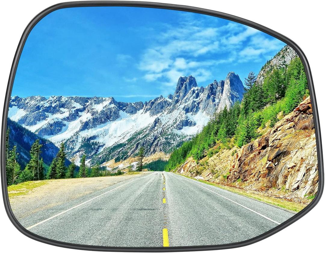 Passenger Right Side with Heated Mirror Glass Fits for Honda Civic 2012 2013 2014 2015 Replacement for 76203TR3A01