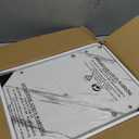 C Shaped End Table Set of 2, Small Side Table for Sofa and Bed, Couch Tables That Slide Under, Snack Side Table for Living Room, Bedroom, White Faux Marble and Gold