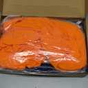 August Alley 3 Pcs Mens Big and Tall Hoodies Long Sleeve Pullover Lightweight Hooded Loose Drawstring Athletic Sweatshirts (XX-Large, Black, Navy Blue, Orange)