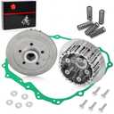 Clutch Center Inner Hub & Outer Pressure Plate Kit & Gasket Compatible with Honda 400EX TRX400EX Sportrax 400 2x4 1999-2004 22121-HN1-000 22350-HN1-000