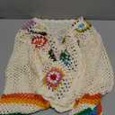 SHENHE Women's Floral Crochet Cardigan Hollow Out Open Front Long Sleeve Cardigan Sweater, Large