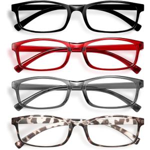 Gaoye 1.0 Multi Pack Reading Glasses - Blue Light Blocking Lenses, TR90 Frames, UV400 - Eyeglasses with Clear Vision