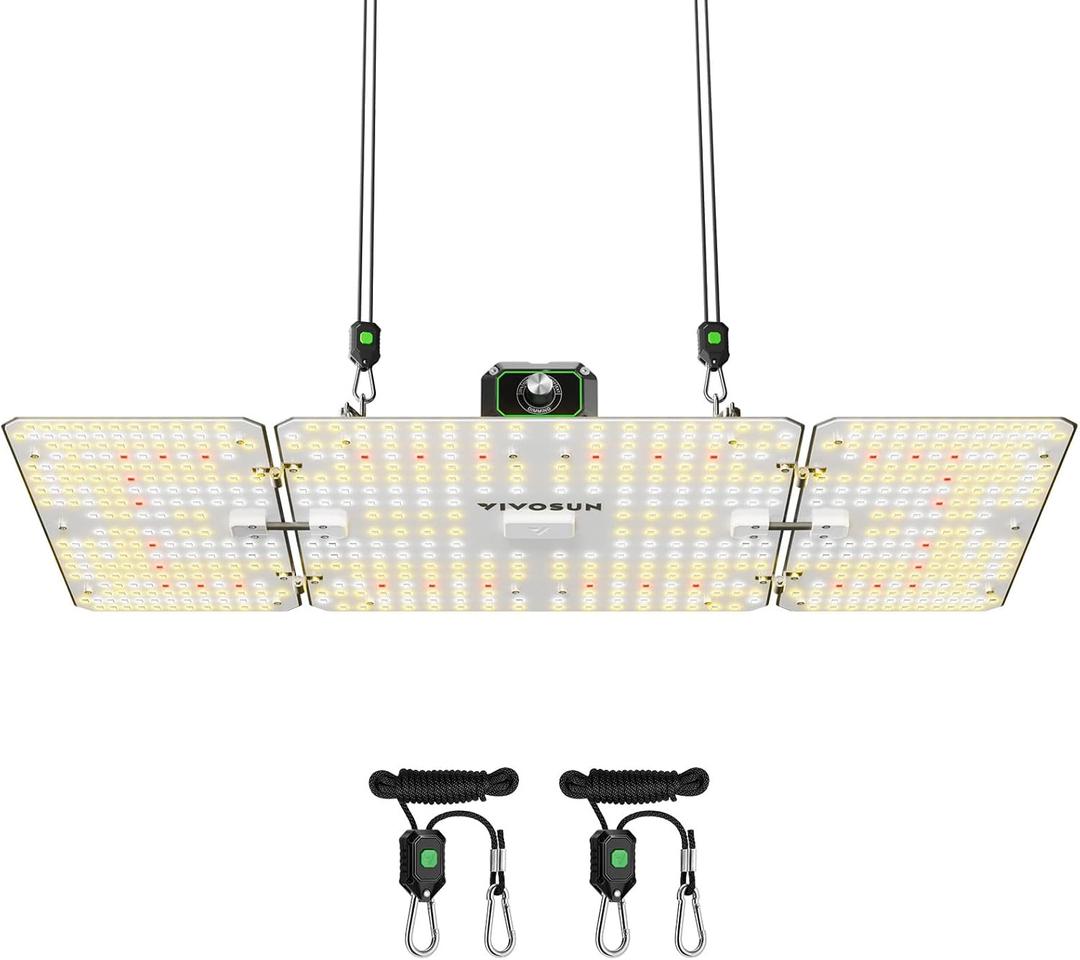 VIVOSUN LumaLight 200W LED Grow Light, Full Spectrum Plant Light, Smart Dimmable & High PPFD for Indoor Plants Seedling Vegetables Bloom, Fits 24/33 Grow Tents