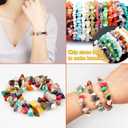 Big Natural Chip Stones for Bracelet - 250pcs 7mm to 12mm Large Multicolored Crystal Gemstones Hole Drilled DIY Beads for Crafts Bracelet Necklace Earrings Beads Jewelry Making DIY Art Craft