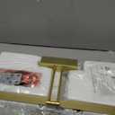 FUNCHDAY Picture Light, 5000mAh Battery Operated Picture Light for Wall, Wireless Remote Painting Light with Timer and Dimmable, 16Metal Art Light for Display, Wall, Artwork, Portrait, Gallery - Brass