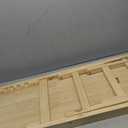 Wooden Dog Ramp Car Stairs Foldable Pet Stairs,5 Levels Height Pet Steps for Dogs and Cats,Non-Slip Balanced Dog Indoor Outdoor Ramp,Wood Color