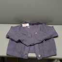 PRETTYGARDEN Women's Chunky Knit Open Front Sweater Long Sleeve Button Loose Short Cardigan Outerwear Coats (Large, Grey Purple)