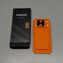 BXYJY for iPhone 17 Pro Max Phone Case Wallet, Card Holder (45 Cards), Slide Camera Cover, Military Grade Protection, Rugged Hard Women Girly Men Protective Case for iPhone17 Pro Max 6.9", Orange