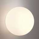 Modern Globe Wall Sconce with White Glass Shade 5.5" Indoor Wall Light