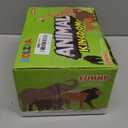 Safari Animals Figures Toys, Realistic Wild Zoo Animal Figurines, Plastic African Jungle Animals Playset for Kids Toddlers, 21Pcs Safari Toys Birthday Gifts for Boys Girls