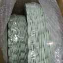 Dandat Sage Green 60 Pcs Plastic Plates Serve 30 Scalloped Disposable Plastic Dinner Dessert Plates Bulk for Spring Wedding Bridal Shower Party Decoration (10.25'',7.5'')