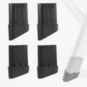 4-Pack Replacement Leg Caps for Lifetime Folding Chair (Fit for Model 80747/22804/2802) - Injection Molded, ABS Foot Caps - Fits 2 Front and 2 Back Legs, Prevents Scratches on Hardwood Floors