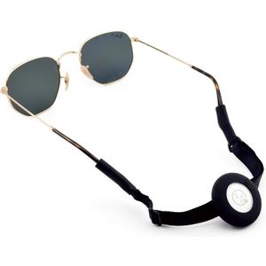 Eyeglass Lanyard Sunglasses Strap with Holder Compatible with AirTag Tracker Adjustable Eyeglass Strap for Eyewear Loss Prevention Sunglasses Lanyards (Black Adjustable Band)