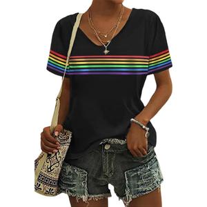 Be You Shirt Women Pride T Shirt Rainbow Graphic Shirts Letter Print Casual Short Sleeve Tees Tops