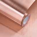 Rose Gold Contact Paper Peel and Stick Countertop Contact Paper Self-Adhesive Waterproof DIY Decor Wallpaper for Kitchen Backsplash Fridge and Cabinets A Set of 23.6"x240"
