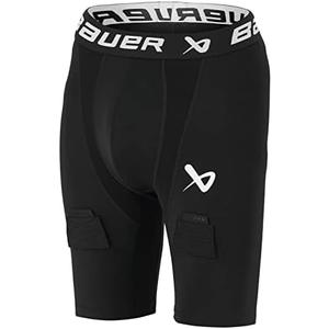 Bauer Hockey Performance Jock Short, Senior (Senior Medium (31"-33" Waist), Black)