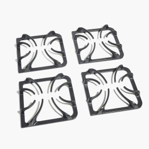 4 Pack 316202405 Grate Replacement Parts for Frigidaire Kenmore Gas Stove Burner, Grates Range Parts, Gas Stove Accessories Cast Iron Pot Rack Cookware Sets