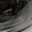 Full Face Motorcycle Helmet with Internal Tinted Visor & DOT Approved for Moped ATV Cruiser Scooter (Matt Red, Medium), Size L