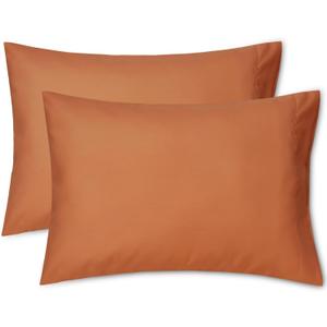 EXQ Home Toddler Pillowcases 13x18 Travel Pillow Case Set of 2, Small Pillow Case Fits Baby Pillow Sized 12x16, 13x18, Kids Pillowcases 2 Pack Machine Washable with Envelope ClosureUmber