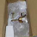 Cordless Wall Sconce Sets of 2, Tulip Glass Shades Rechargeable Battery Operated Wall Sconce, Retro Flower Gold Wall Lights Bathroom Vanity Sconces, Wall Mounted Lamps for Bedroom Living Room