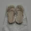 GORGLITTER Women's Butterfly Metallic Sandals Dressy Sparkly Rhinestone Strappy Toe Ring Slide Flats Sandal, Size 43