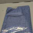 tchdio Waffle Bath Mat, Super Absorbent Non Slip Bath Mats for Bathroom, Ultra Soft Bathmat, Machine Washable, Blue, 17" x 24"