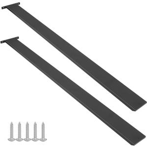 2 Pack 32 inch Free Hanging Island Countertop Bracket, Solid Heavy Duty Steel Hidden Granite Countertop Support Floating Bracket , DIY Projects , Screws Included
