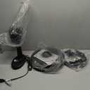 Comfort Zone Oscillating Table Fan with Adjustable Tilt, Convenient Push Button Controls, Quiet, 12 inch, 3 Speed, Desk Fan, Airflow 7.25 ft/sec, Ideal for Home, Bedroom, Dorm & Office, CZ121BK