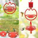 Ermete Hummingbird Feeder for Outdoors Hanging, Ant Proof Humming Birds Feeders for Outside, Hummingbird Gift for Children, Family and Friends
