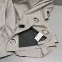 Melodieux Full Blackout Curtains 63 Inch Length, Beige Cafe Kitchen Curtains Sets for Windows, Grommet Top Thermal Insulated Drapes with Black Back for Bedroom Living Room, 52" W x 63" L, 2 Panels