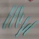 6 Pack Ceramic Paring Knife with Knife Cover, Lightweight Ceramic Knives, Fruit and Vegetable Small Knife (Blue)