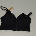 SHAPELLX Bras for Women Front Closure Wireless Everyday Bra Full Coverage Push Up Comfortable Bralettes with Zipper, Small