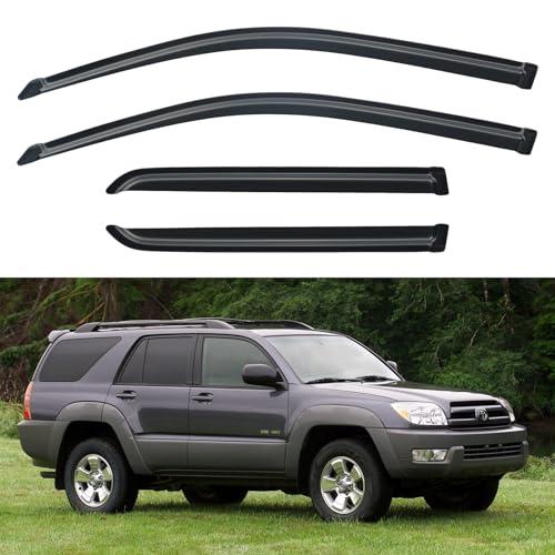 Window Visors Rain Guards Shield for 2003-2009 Toyota 4Runner, Out-Channel Window Vent Wind Deflectors Visors Shades for 03 04 05 06 07 08 09 4Runner