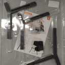 LOOBANI Raised Dog Bowl Stand: Fits for Bowls Width 5.9"-8.7" (Without Bowls), Adjustable Width Elevated Dog Bowl Stand Water Food Feeder for Medium Adult, Seniors, Older, Arthritis Dogs Black Medium