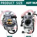 AUTOKAY KLF300 Carburetor Fits for Kawasaki Bayou 300 KLF300 KLF 300 KLF300A KLF300B KLF300C 1986-2005 ATV Carb