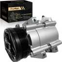 Air Conditioner AC Compressor Fits for Ford F-150 1997-2001, Excursion 2003-2005, F-250/350/450/550(Super Duty),for Lincoln Blackwood CO 35112C, 58152,1L3Z19D786A