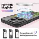 FUNMIKO for iPhone 15 Plus Case Wireless Charging & Military-Grade Protection - Cute Floral Design for Women Girls, Non-Slip Matte Cover with Shockproof Corners - Clusters of Wildflowers