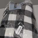 forestfish Fleece Wearable Blanket Oversized, Comfy Lightweight Lap Blanket Poncho Throw with Buttons, 63“x 55”(Black)