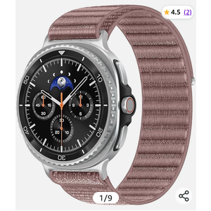 Nylon Loop Bands for Samsung Galaxy Watch 8 Band 40mm 44mm/Watch 8 Classic 46mm Men Women,Metal Buckle Stretchy Fabric Sport Strap for Samsung Watch 8 Bands 40 44 46 mm