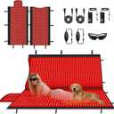 Red Light Therapy Mat Full Body with 2630 LEDs, 74.8"x33.6" Flexible Infrared Red Light Blanket for Home Use, Dual 660nm & 850nm, Adjustable Modes and Timer Control
