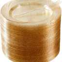 120 Pieces Glitter Gold Plates with Plastic Forks, Gold Dessert Plates for 60 Guests, Heavy Duty Gold Plates, 60pcs 6.5" Gold Plastic Plates and 60pcs Plastic Forks Disposable Plates