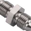 3AN Male to 3AN Male Stainless Steel Brake Clutch Fuel Oil Fitting Adapter Coupler