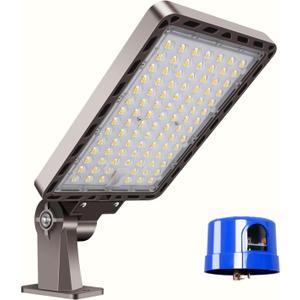 240W LED Parking Lot Light Dusk to Dawn Photocell 5000K Commercial Outdoor Area Light IP65 Waterproof 100-277V 36000LM Wall Mount