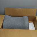 Lumbar Support Pillow Memory Foam Breathable Support for Office Chair, Car Seat, Sofa, Bed - Relieves Back, Spine, Neck Pain for Ergonomic Comfort Gray 18 * 11 * 7.5in