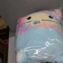 Squishmallows Original 12-Inch Zozo Blue Bigfoot with Rainbow Mane and Graduation Cap - Official Jazwares Plush